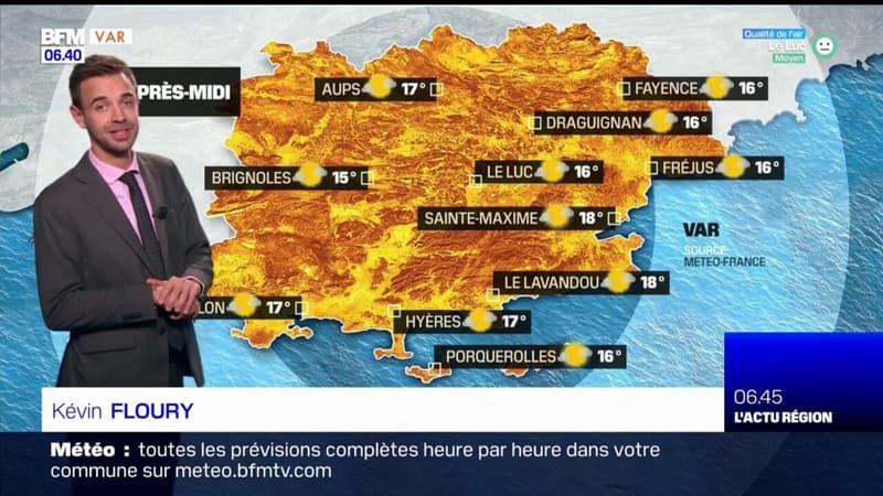 Météo Var: un ciel voilé dans l'après-midi avec des températures douces, 16°C à Fréjus