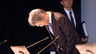 Le directeur financier de Sony, Kenichiro Yoshida, a présenté des résultats 2014-2015, en perte mais moins mauvais que prévu il y a 6 mois.