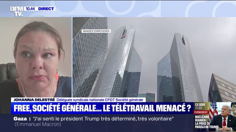Télétravail menacé à la Société Générale: 