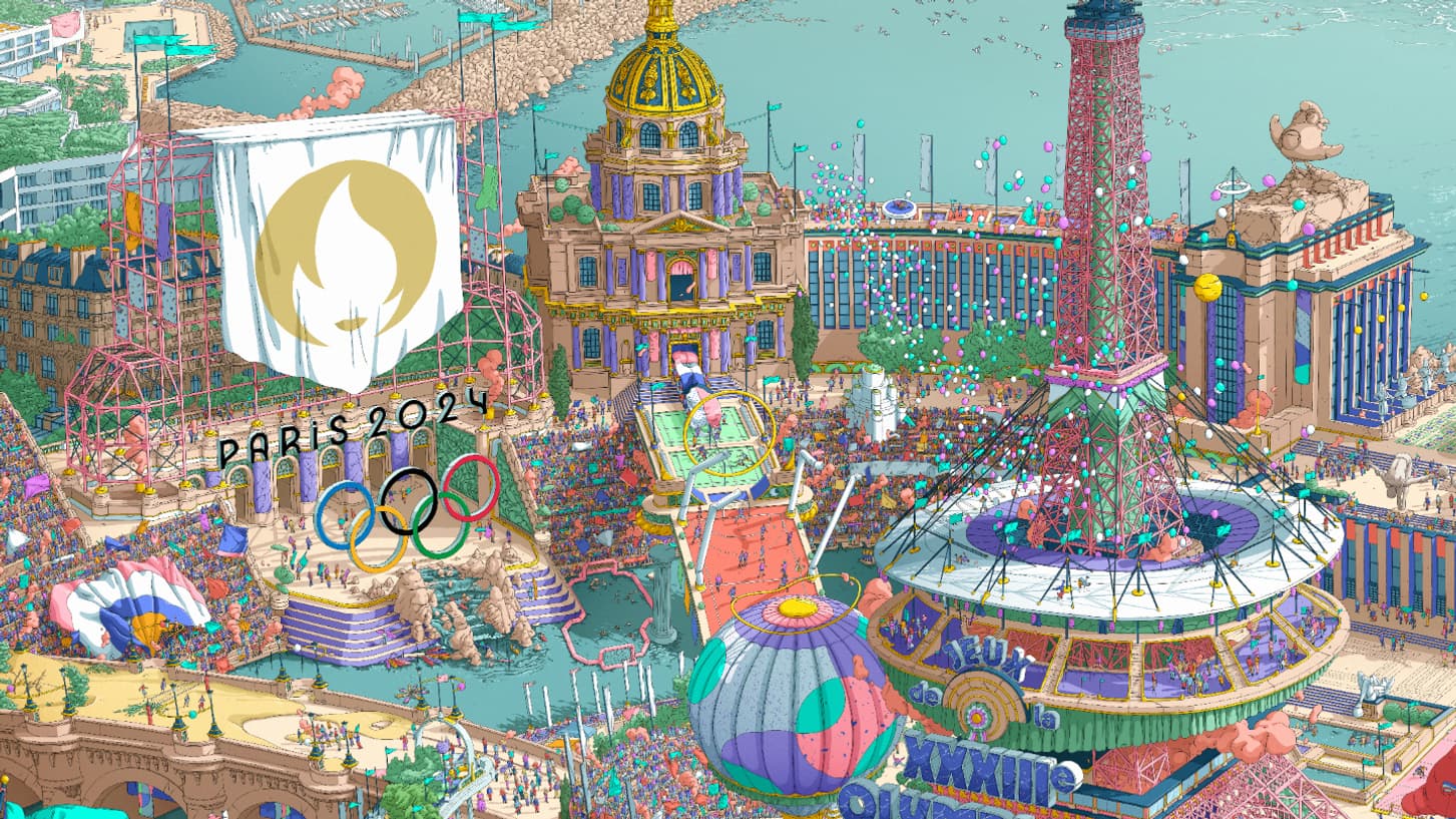 L'affiche officielle des Jeux olympiques de Paris 2024 L'affiche officielle des Jeux olympiques de Paris 2024