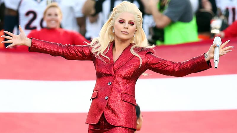 Lady Gaga lors du Super Bowl