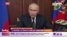 Vladimir Poutine accuse l'Occident d'avoir transformé le conflit en Ukraine en "conflit mondial"