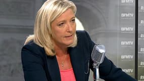 Marine Le Pen, ce mardi sur RMC et BFMTV