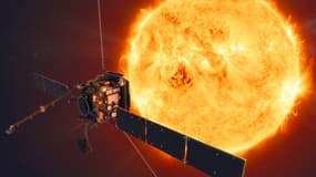 La sonde Solar Orbiter dans l'espace lancée le 10 février 2020.