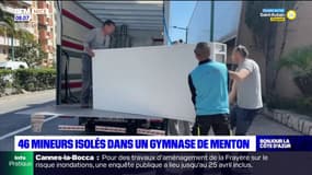 46 mineurs isolés sont logés dans un gymnase de Menton