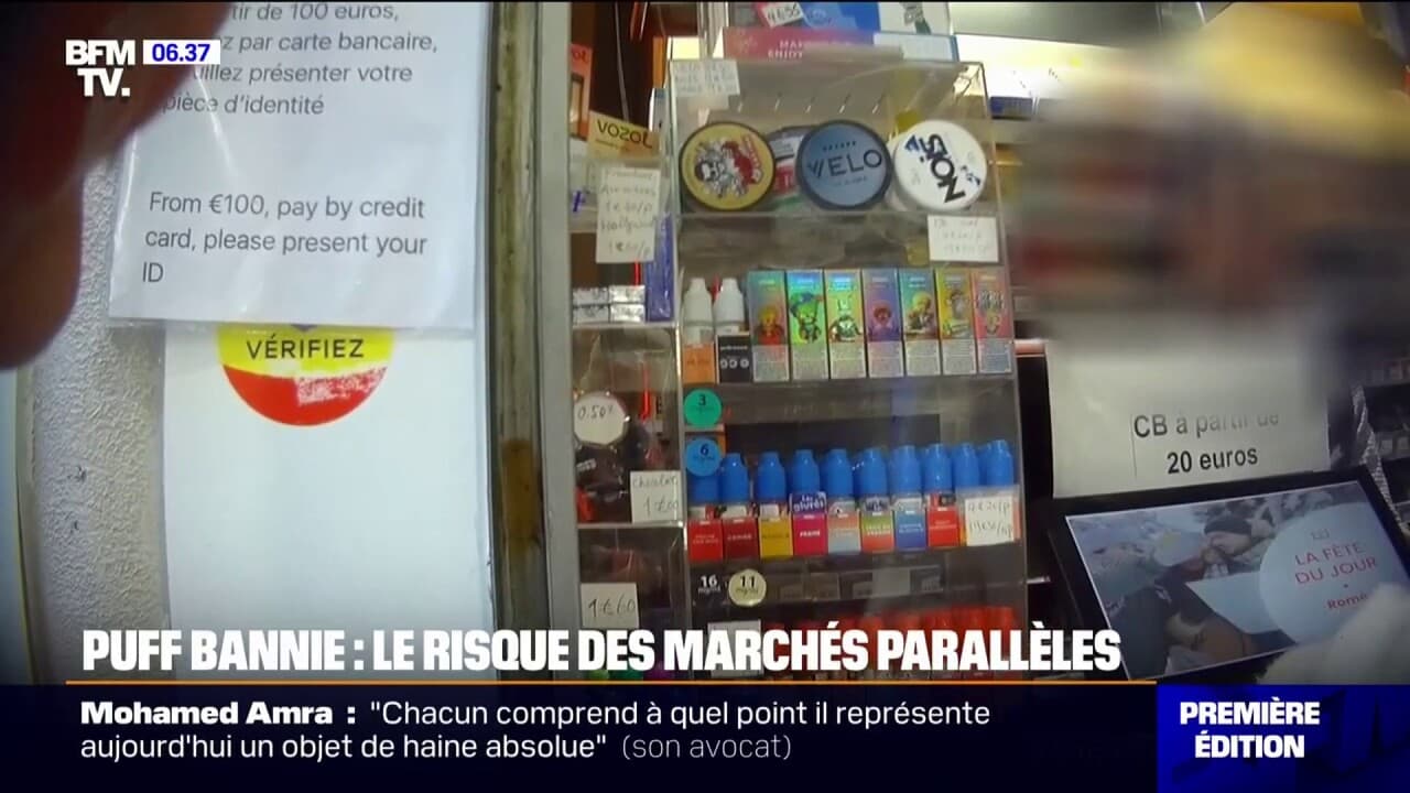 Cigarettes lectroniques jetables: l'interdiction des "puffs" entre en  vigueur mais les marchs parallles inquitent