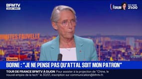 "Un parti politique doit être un collectif qui prépare un projet au service des Français et pas un outil de communication personnel", déclare Élisabeth Borne