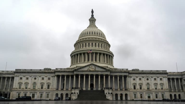 Le Capitole, où siège le Congrès américain, le 25 mars 2020, à Washington DC