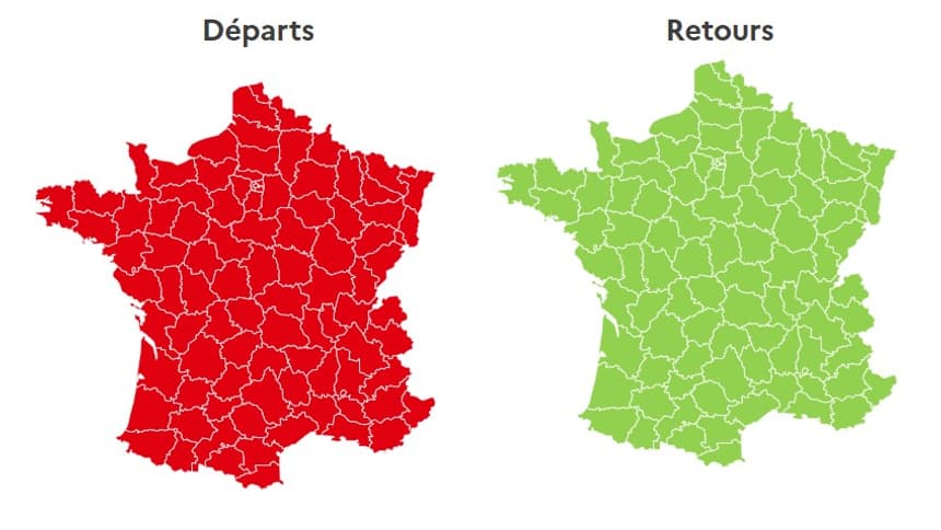 Ce samedi 15 juillet a été classé rouge par Bison Futé dans le sens des départs. Ce samedi 15 juillet a été classé rouge par Bison Futé dans le sens des départs.