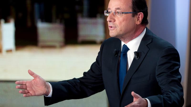 François Hollande, candidat PS à la présidentielle