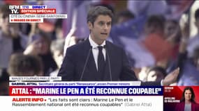 Condamnation de Marine Le Pen: pour Gabriel Attal, le Rassemblement national "cherche à incendier le débat public"