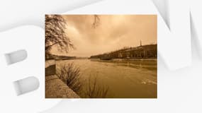 Les Lyonnais se sont réveillés sous un ciel jaune et ocre ce samedi