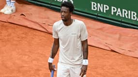 Le Français Gaël Monfils au premier tour du tournoi de Monte-Carlo, le 9 avril 2024