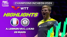 Tennis de table : Alexis Lebrun vs Kao, une démonstration