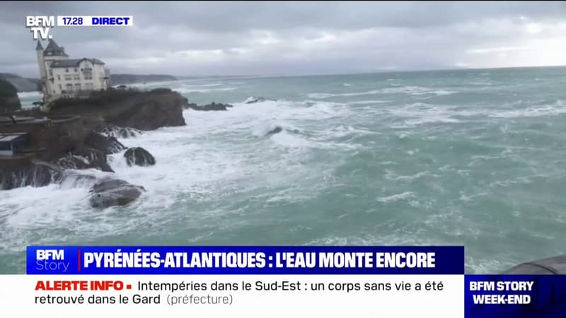 Intempéries: dans les Pyrénées-Atlantiques, la montée des eaux continue