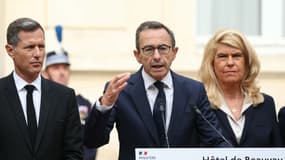 Bruno Retailleau à l'hôtel de Beauvau, à Paris, le 23 septembre 2024