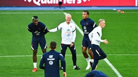 Didier Deschamps à l'entraînement 
