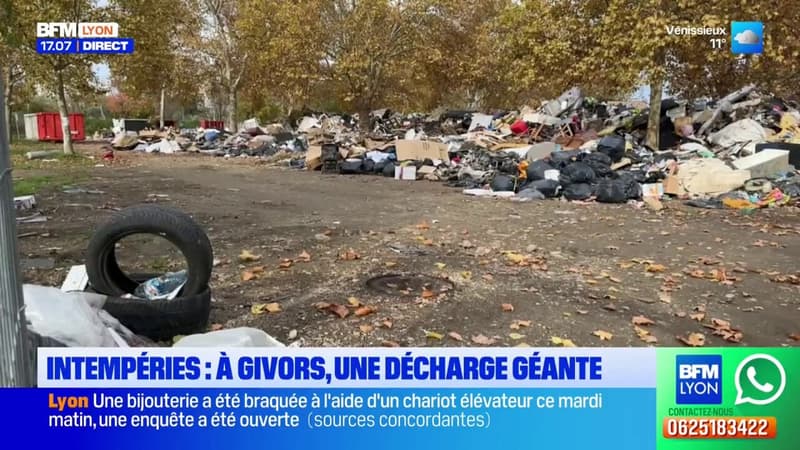 Intempéries: 8.000 mètres cubes de déchets à Givors