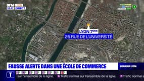 Lyon: fausse alerte dans une école de commerce