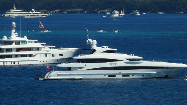 Yachts dans la baie de Cannes (Photo d'illustration).