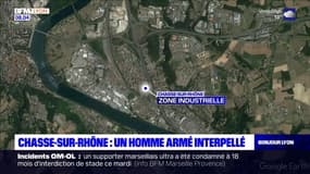 Chasse-sur-Rhône: un homme armé d'un hachoir interpellé