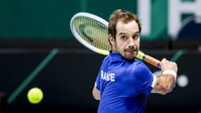 Richard Gasquet avec la France en Coupe Davis.