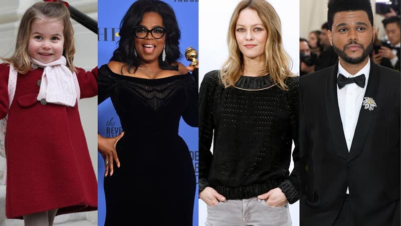 La princesse Charlotte, Oprah Winfrey, Vanessa Paradis et The Weeknd.