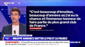 Mbappé annonce quitter le PSG et la France - 10/05