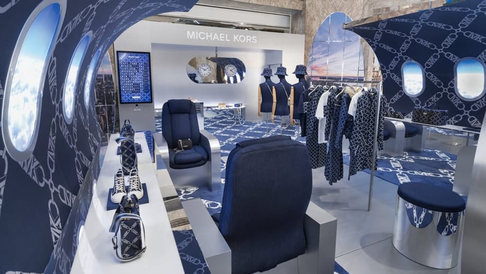 La boutique éphémère de Michael Kors aux Galeries Lafayette Champs-Elysées.