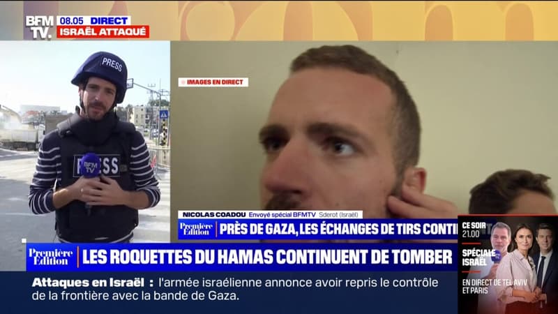 Israël: notre journaliste Nicolas Coadou revient sur son duplex perturbé par l'alerte aux bombardements à Sdérot