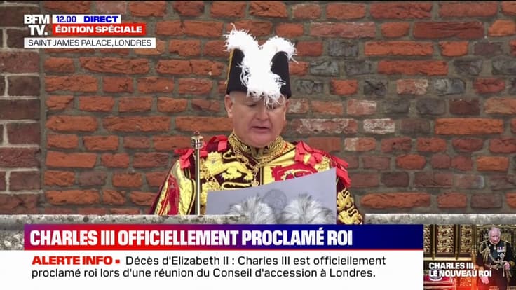 Charles III est officiellement proclamé roi du Royaume-Uni et du Commonwealth au balcon du palais Saint James