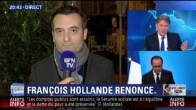 Hollande renonce à être candidat: "C'est une heureuse décision pour la France après un quinquennat catastrophique", Florian Philippot