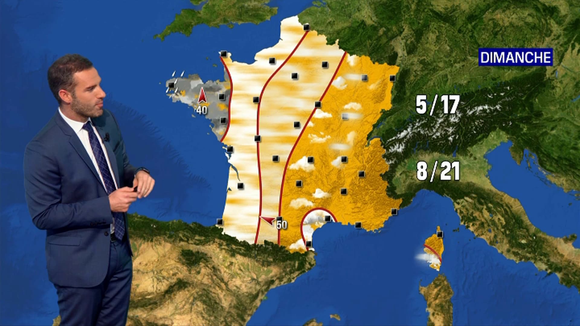 La météo du dimanche 17 octobre.