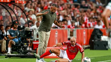 Rui Borges lors du match Benfica-Sporting (1-0) en Supercoupe du Portugal, le 31 juillet 2025