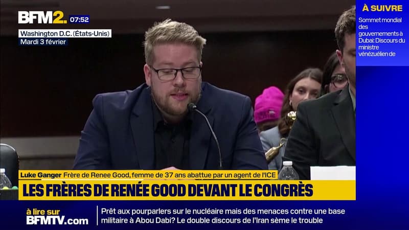 Minneapolis: les frères de Renee Good, tuée par l'ICE,  regrettent que la mort de leur sœur n'ait pas "entraîné de changement dans le pays"