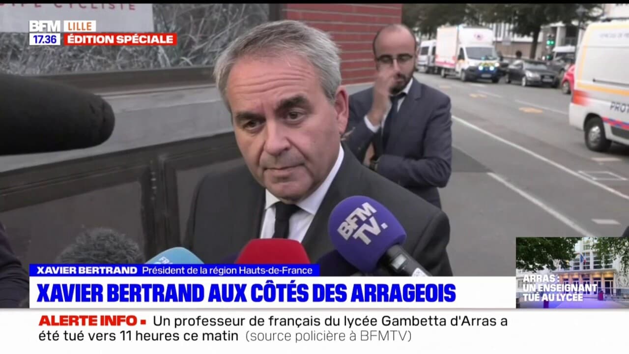 Attaque Arras Xavier Bertrand Aux C T S Des Arrageois