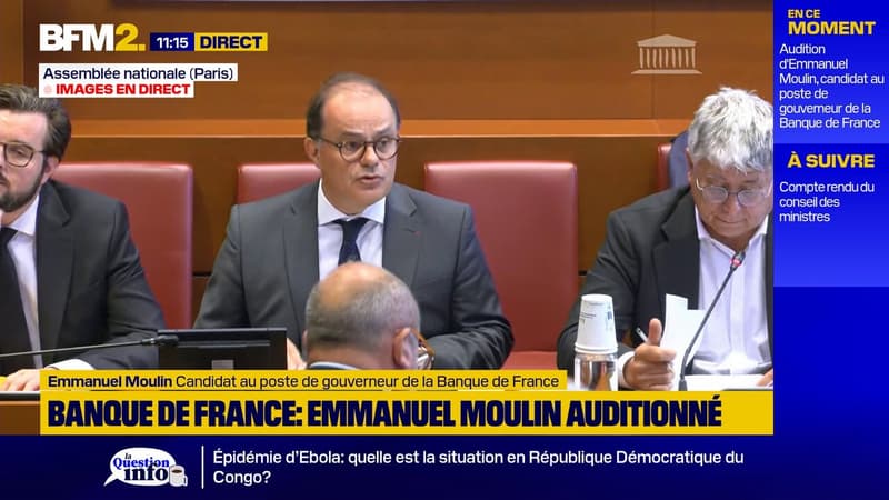 Banque de France: Emmanuel Moulin, candidat proposé par Emmanuel Macron, assure se présenter en "homme libre"
