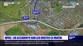 Nord-Pas-de-Calais: 58 interventions des pompiers pour des accidents de la route ce mardi