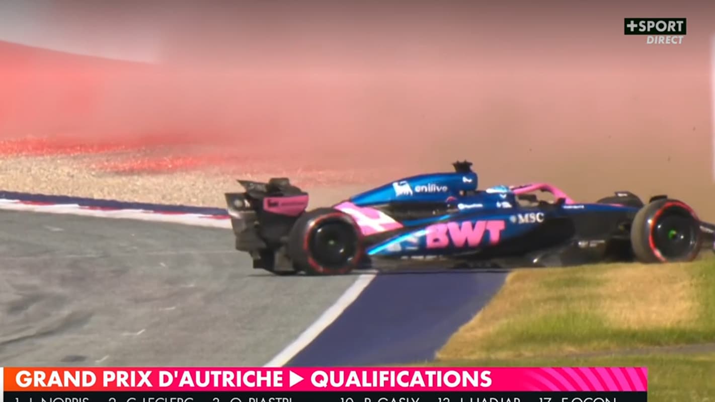 Le double 360 de Pierre Gasly lors des qualifications du GP d'Autriche le 28 juin 2025 Le double 360 de Pierre Gasly lors des qualifications du GP d'Autriche le 28 juin 2025