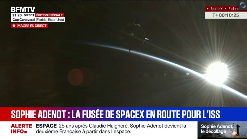 Sophie Adenot vers l'ISS: la fusée est entrée en orbite autour de la Terre