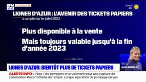 Lignes d'Azur: les tickets papiers, plus disponibles à partir du 1er juillet, seront toujours valables jusqu'à la fin de l'année 2023