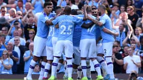 Les joueurs de Manchester City, le 21 septembre 2019