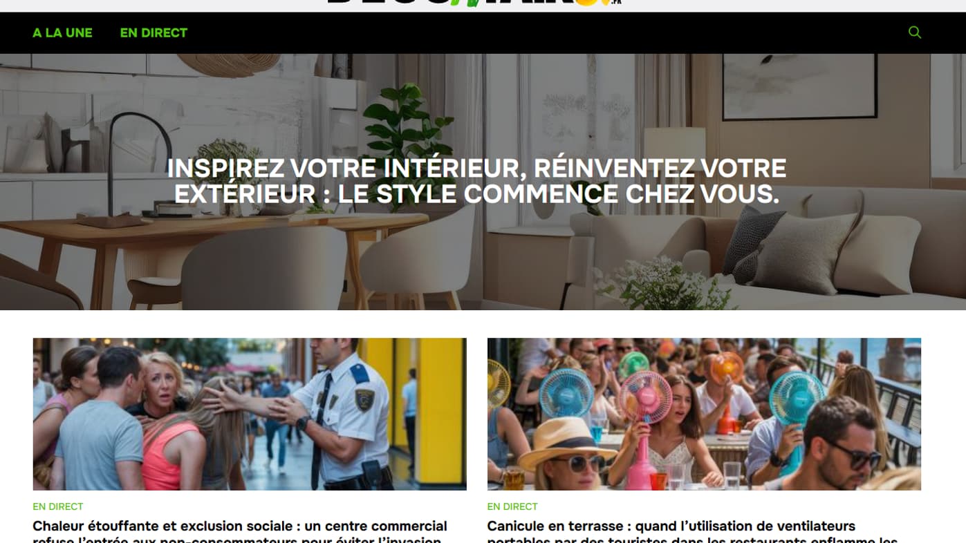 Le site decontair-67.fr généré par IA