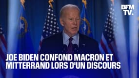 En plein discours, Joe Biden confond Emmanuel Macron avec "Mitterrand d'Allemagne"