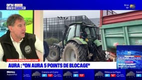 Cinq points de blocage mis en place par les agriculteurs en Auvergne-Rhône-Alpes