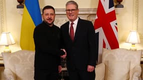 Volodymyr Zelensky et Keir Starmer à Londres le 1er mars 2025.