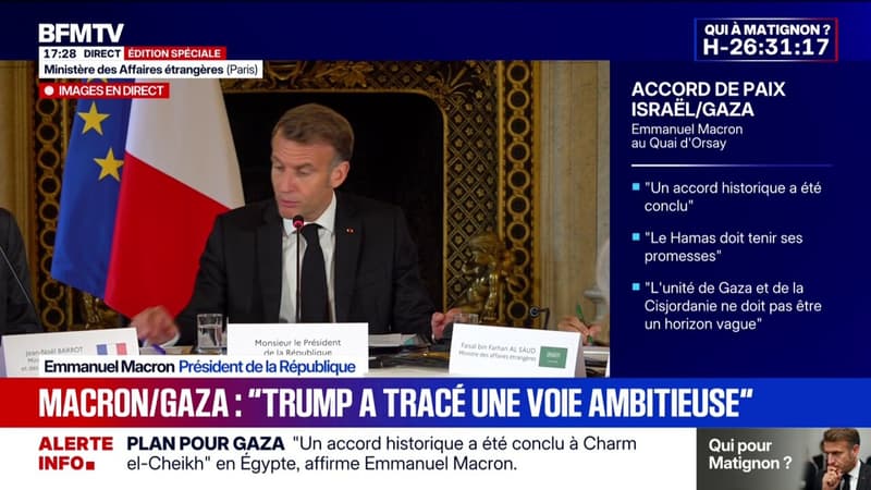 Gaza: Emmanuel Macron annonce une 