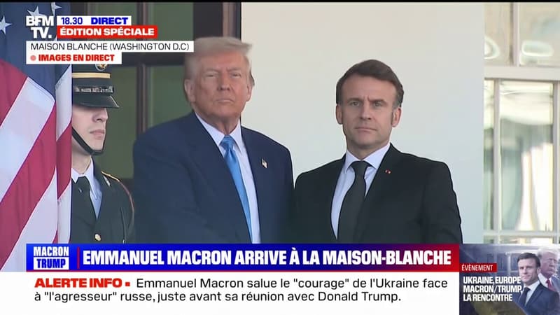 Emmanuel Macron reçu par Donald Trump à la Maison Blanche