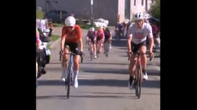 Un cycliste amateur a surgi sur le parcours femmes de Liège-Bastogne-Liège, le 27 avril 2025