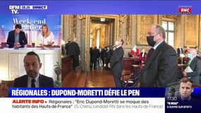 "Éric Dupond-Moretti se moque de l'avenir des habitants des Hauts-de-France": Sébastien Chenu, candidat RN à la présidence des Hauts-de-France, fustige la candidature du ministre de la Justice aux régionales